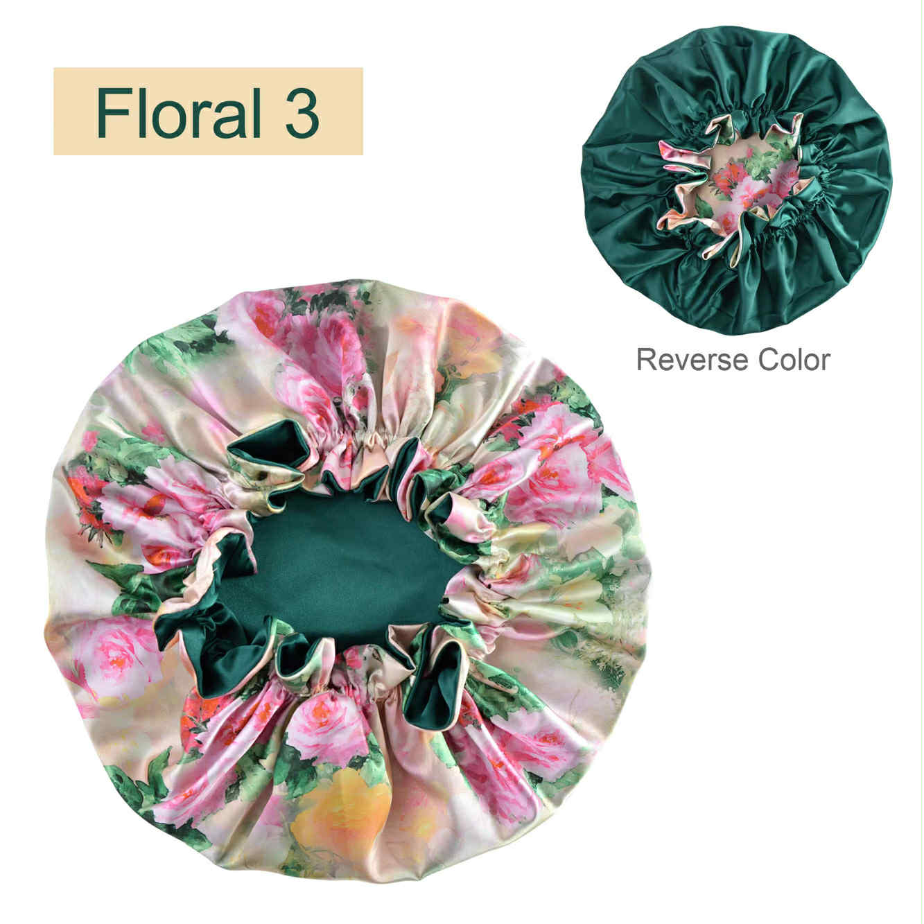 Floral Girl Double Layer Bonnet